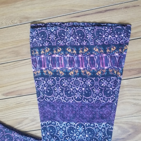Like new! La Hearts Mandela Purple Big Flare BOHO Pants Size Medium - Picture 10 of 15
